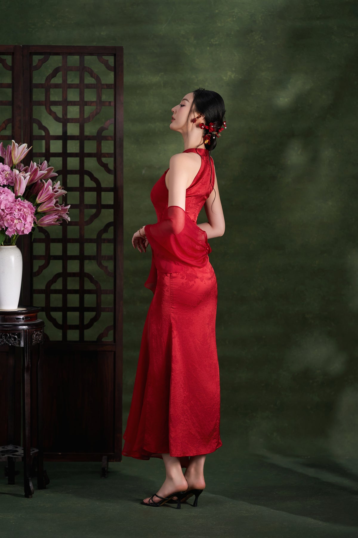 Ruby Peony Dress