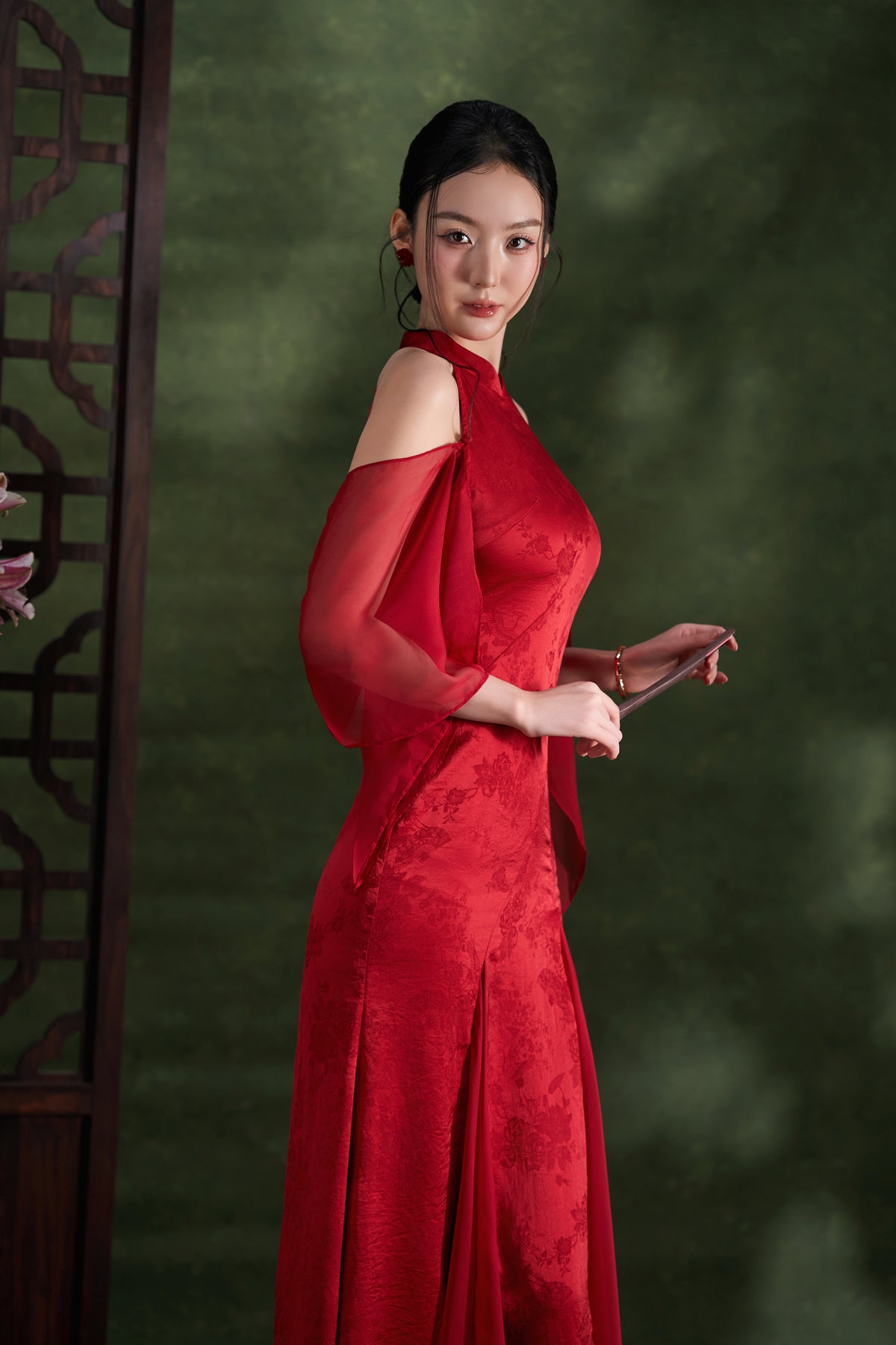 Ruby Peony Dress