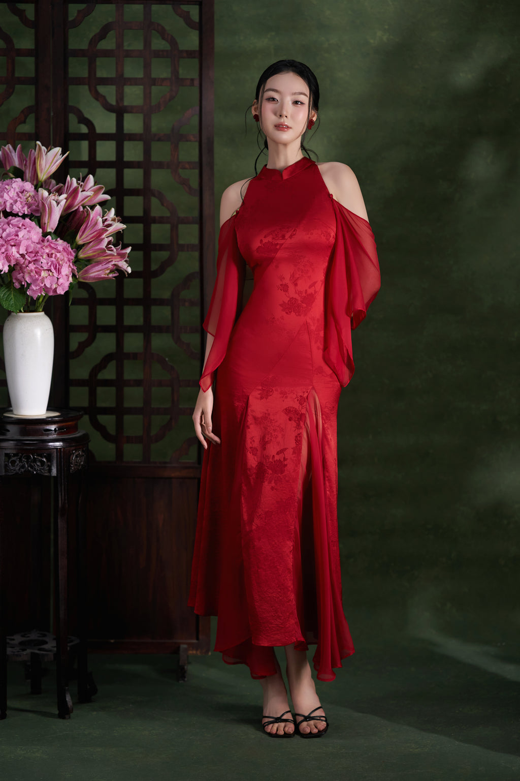 Ruby Peony Dress