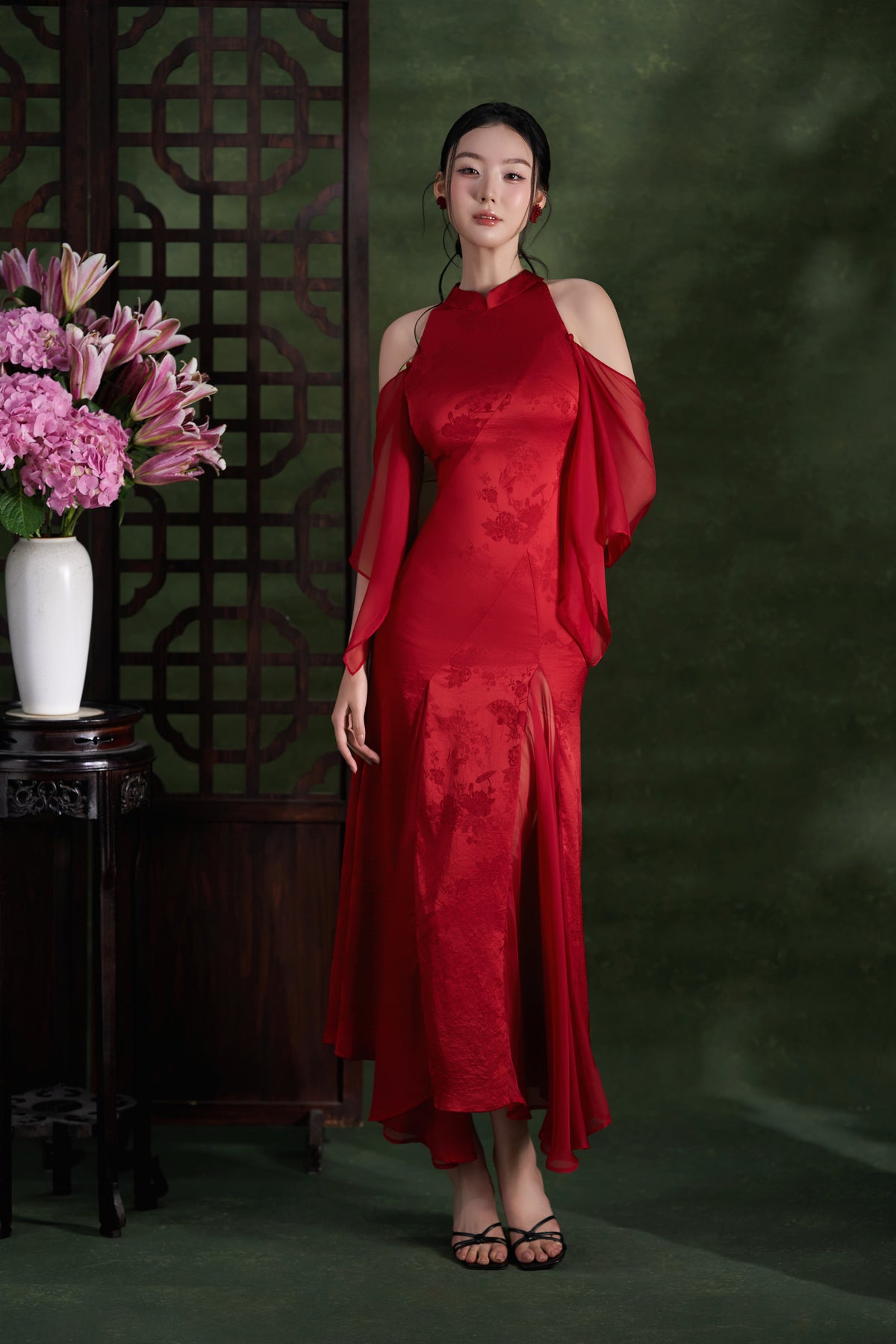 Ruby Peony Dress