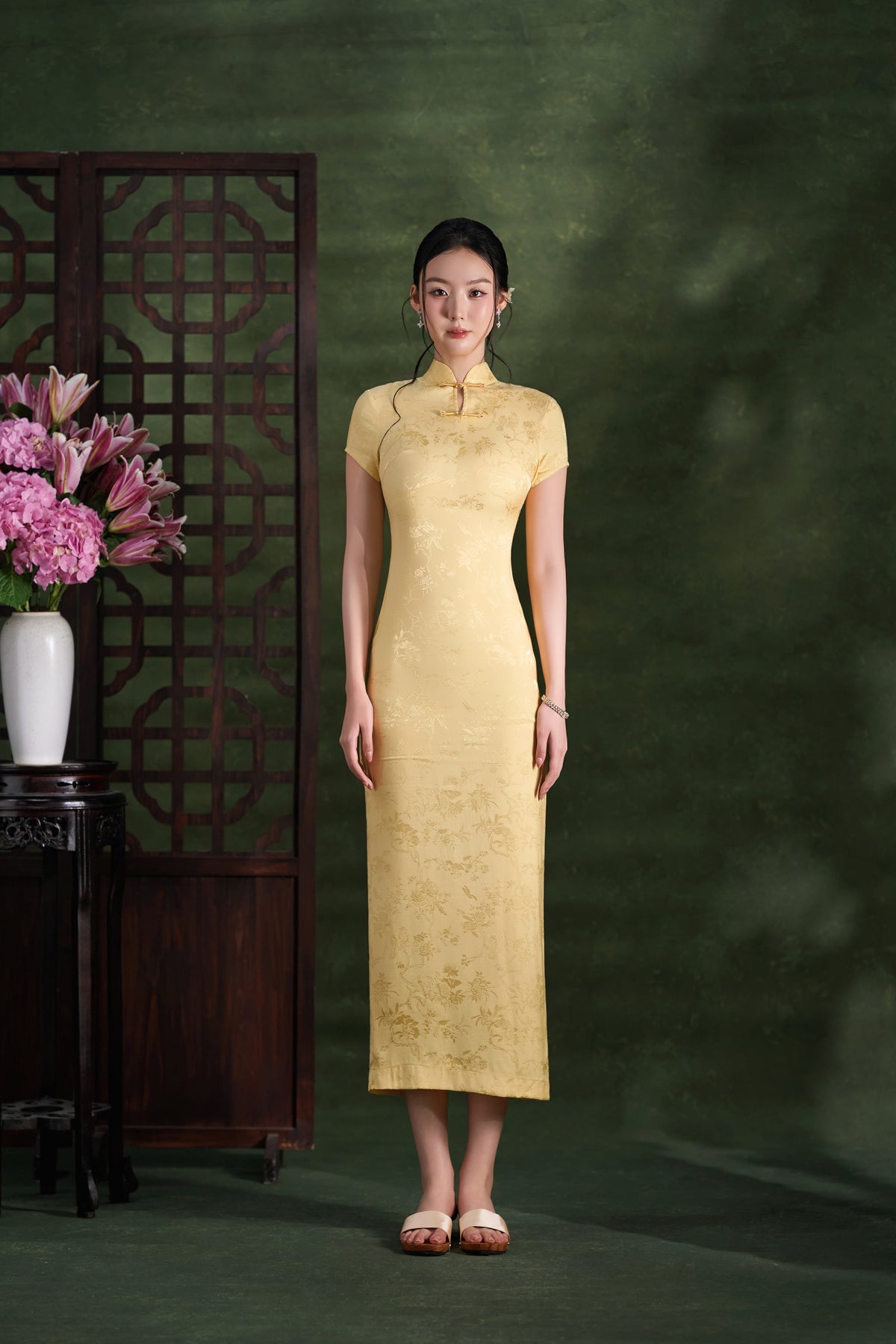 Sunlit Osmanthus Dress