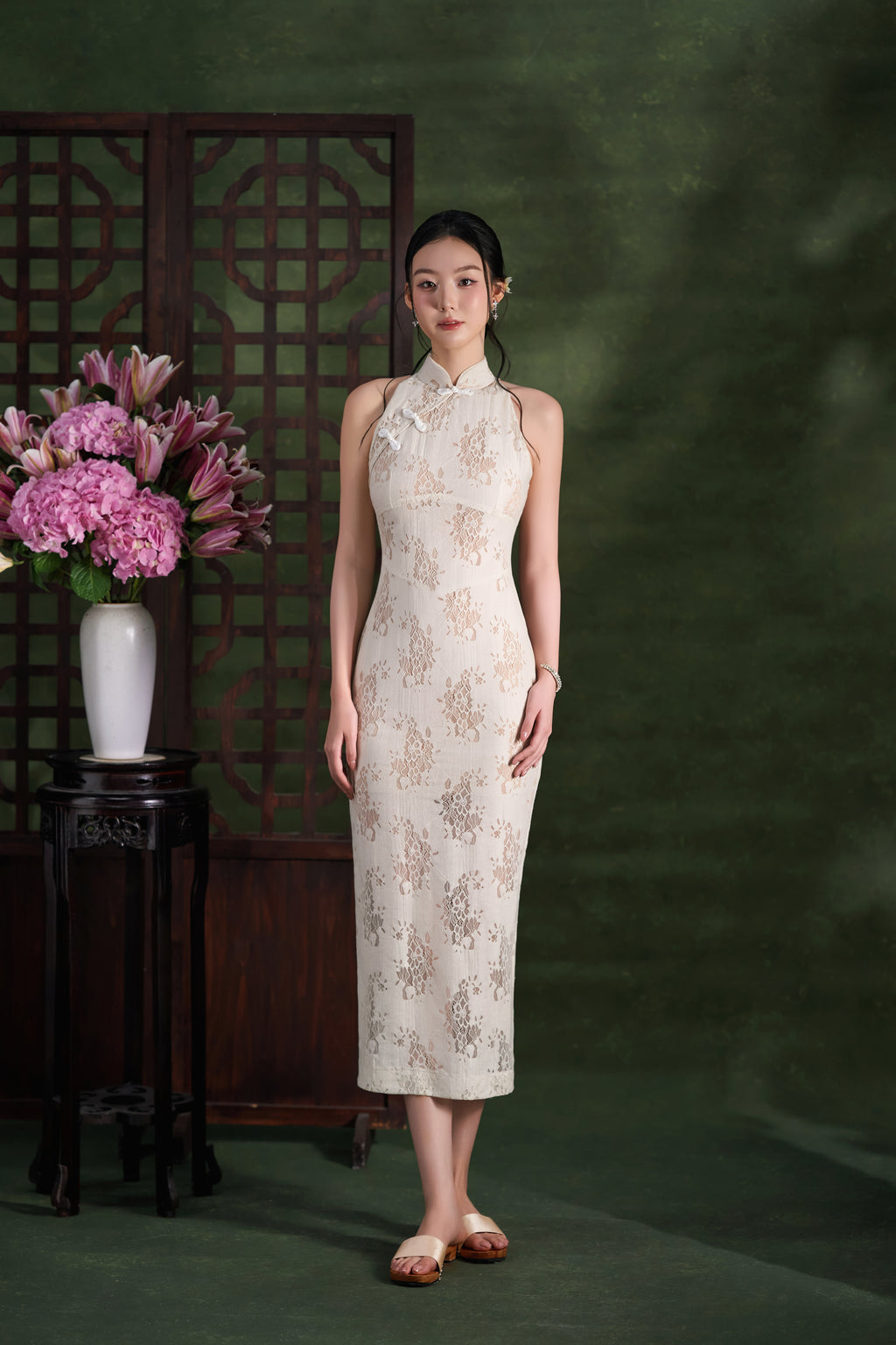 Ivory Magnolia Dress