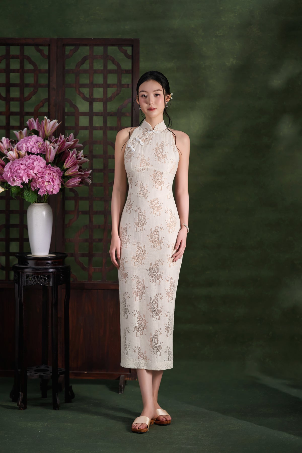 Ivory Magnolia Dress