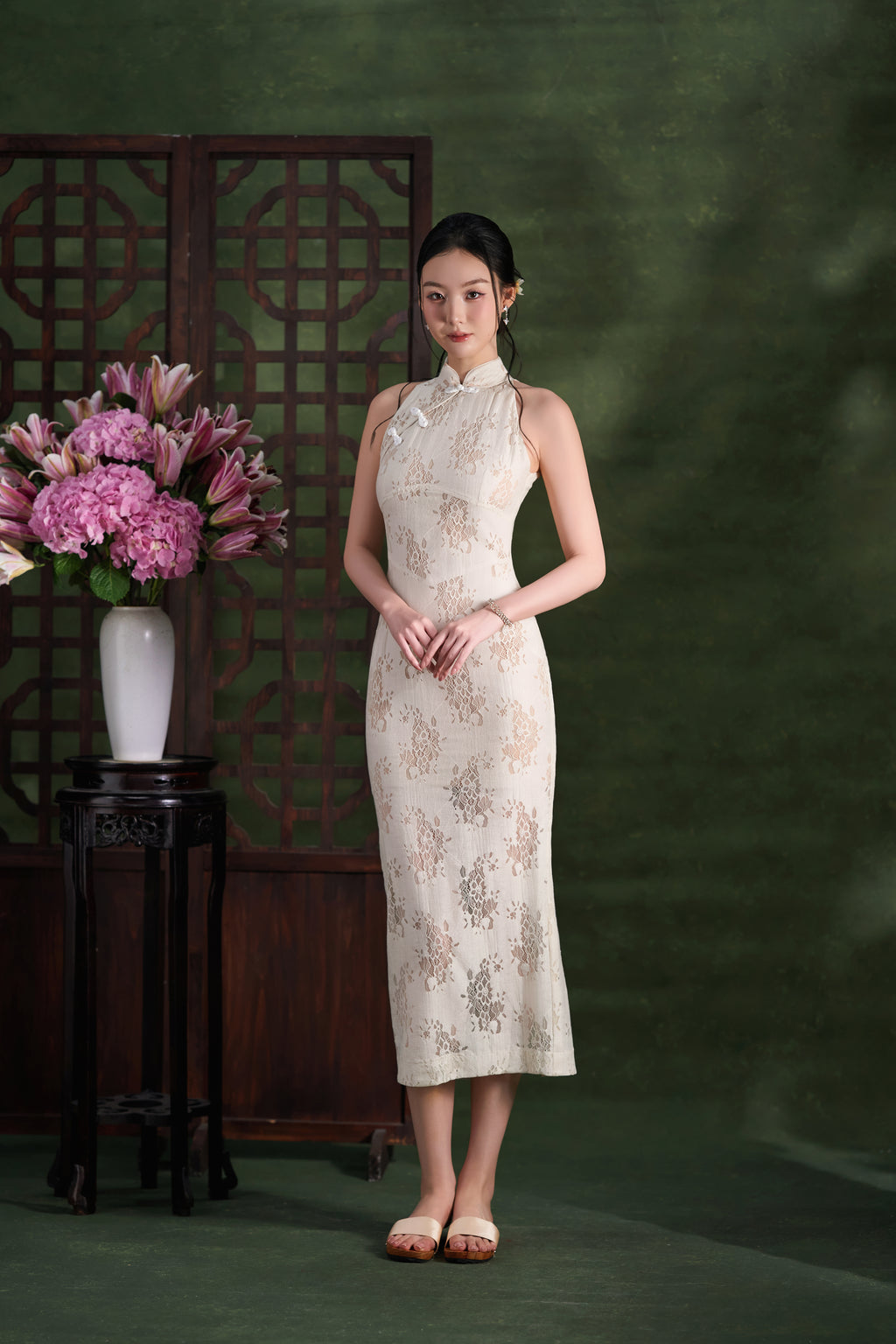 Ivory Magnolia Dress