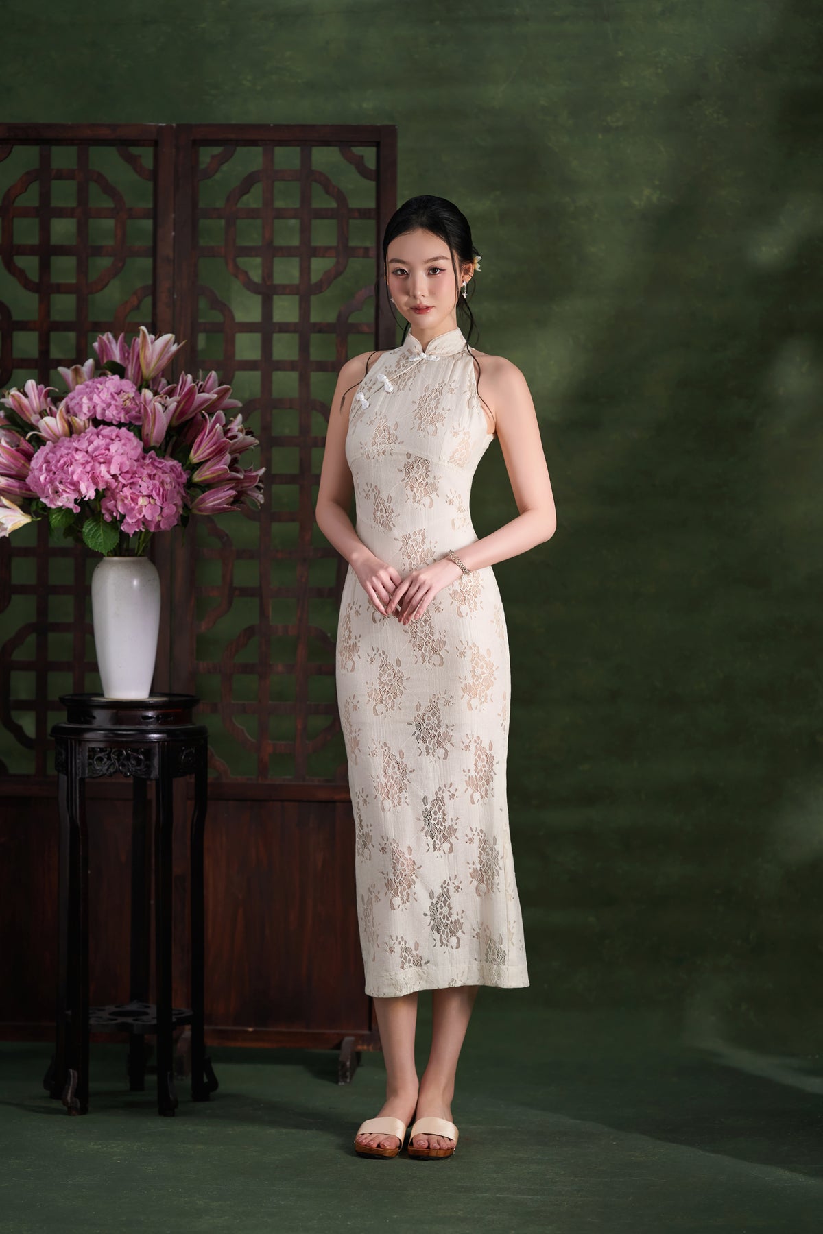Ivory Magnolia Dress