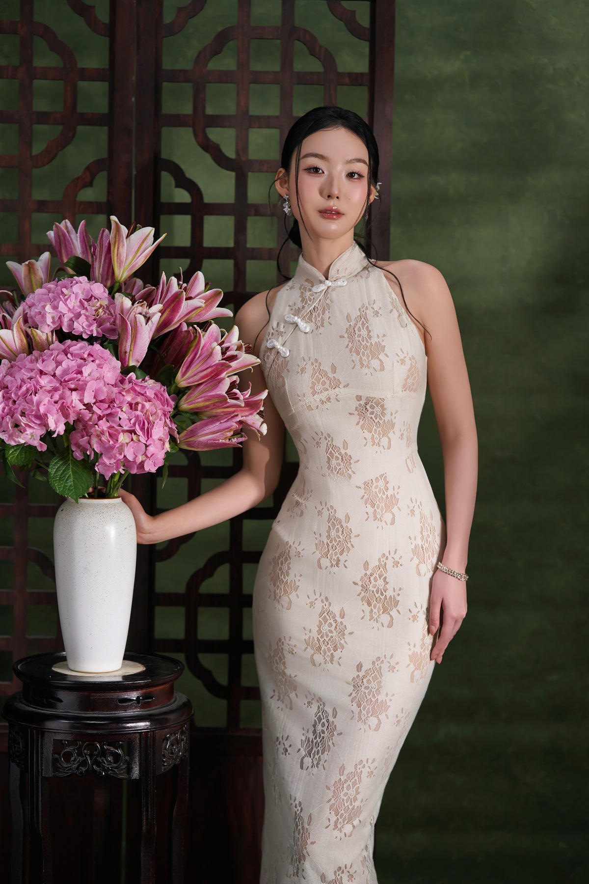 Ivory Magnolia Dress